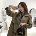 Long Windbreaker Women's Over-the-knee Temperament Goddess Fan Yinglun Wind Pendant Coat